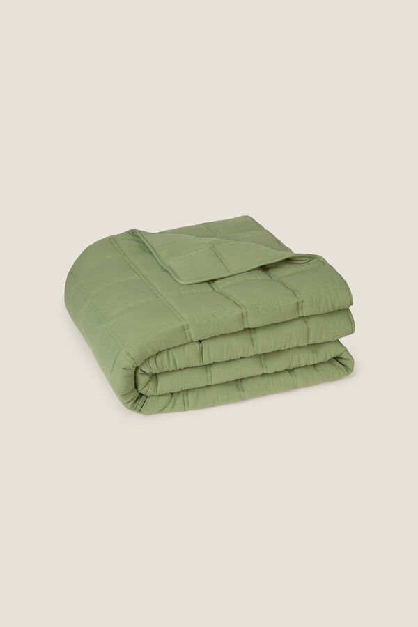 Textura Colcha de microfibra bege