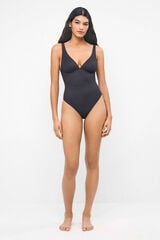 Gisela Fato de banho com aro de controlo preto