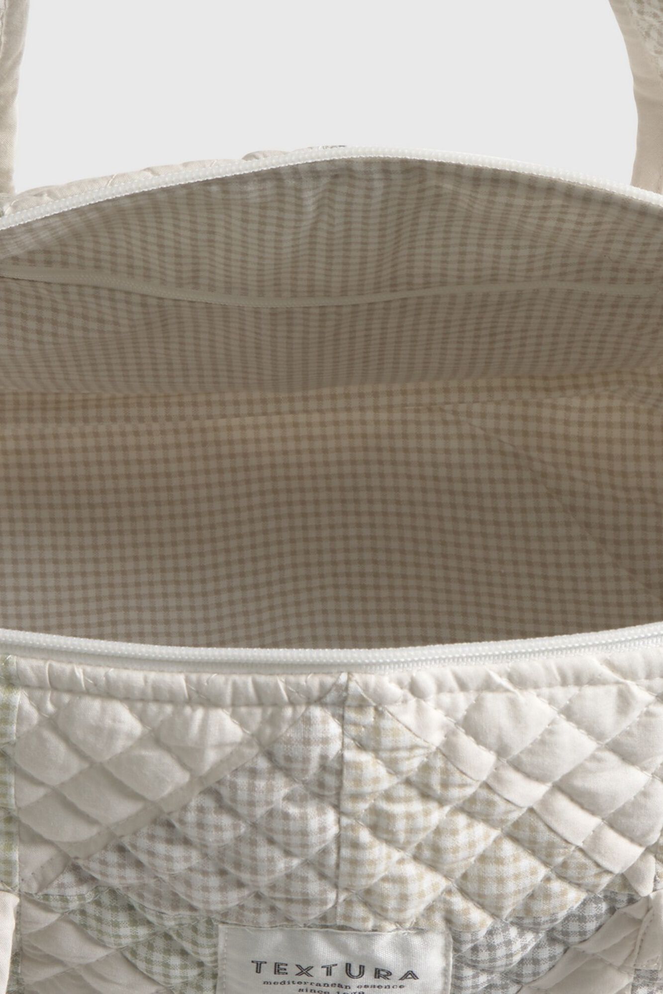 Textura Mala acolchoada patchwork