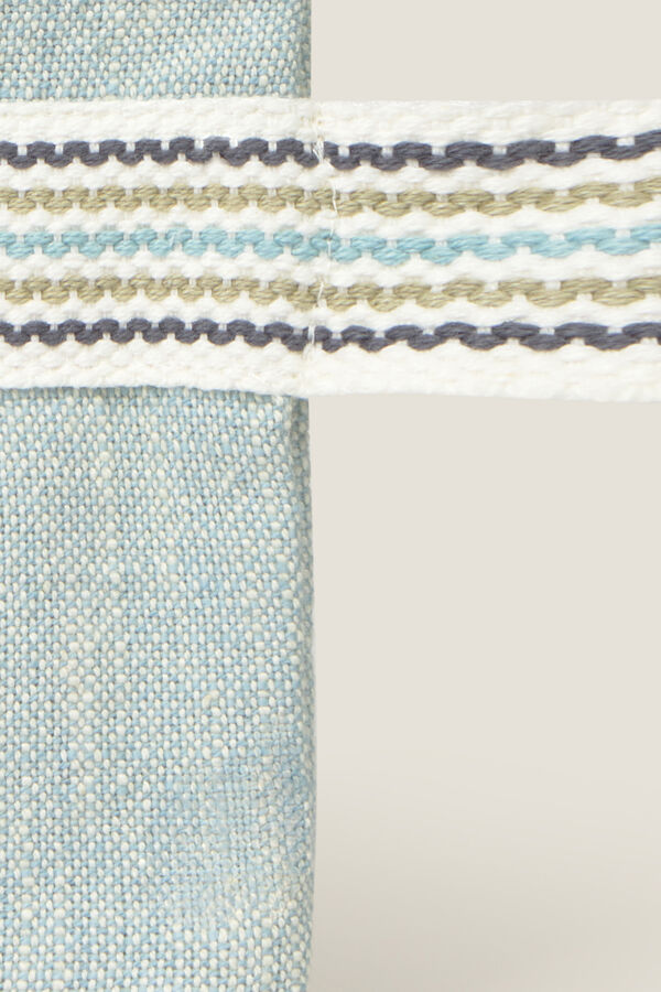 Textura Neceser de algodón azul azul