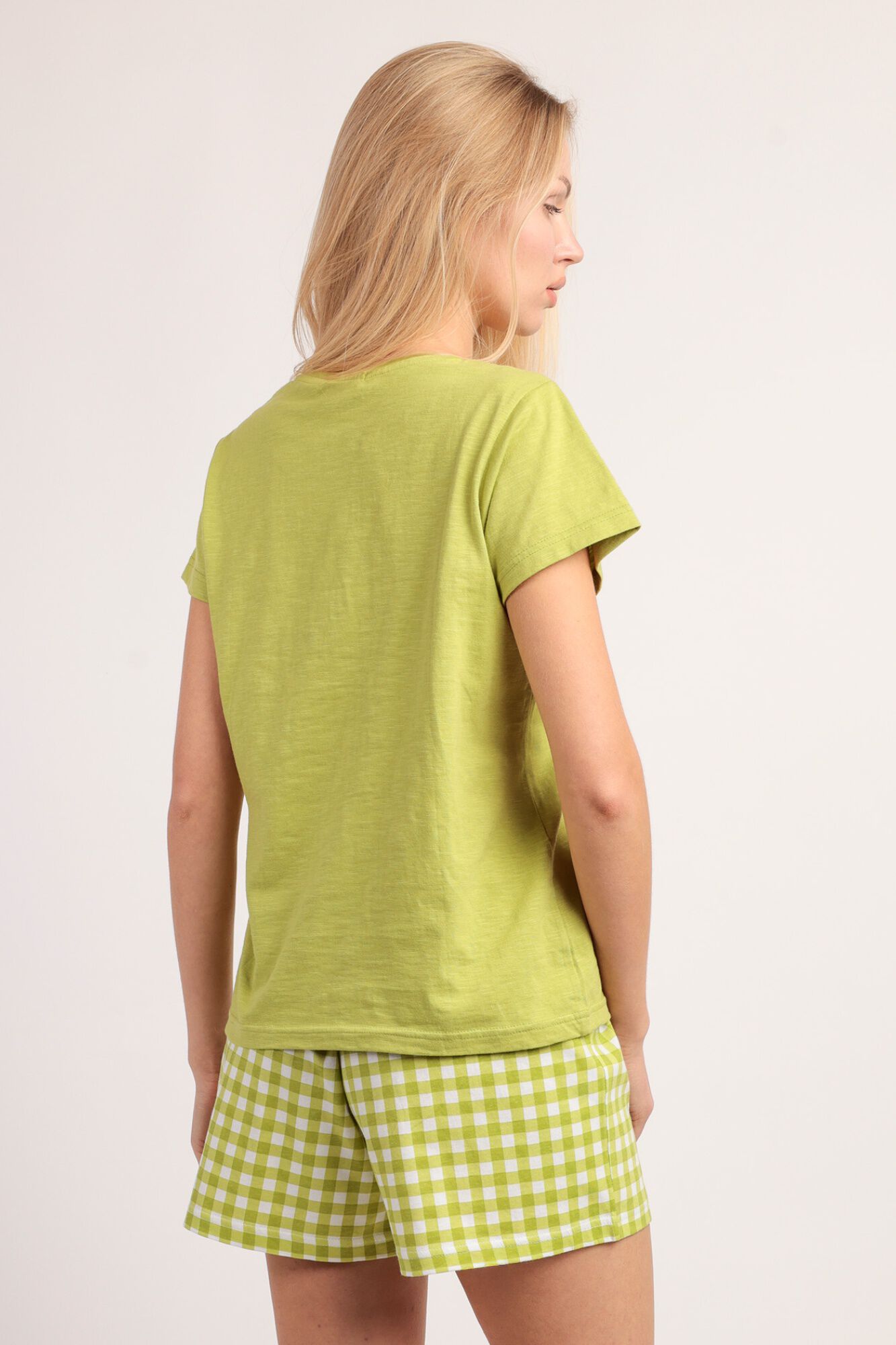 Admas Pijama curto de ver&atilde;o vichy mood