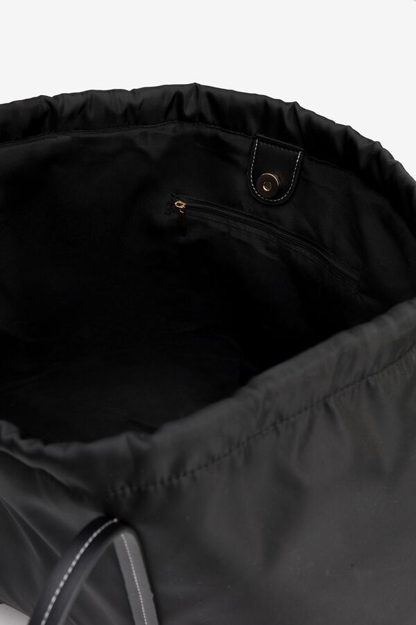 Vilanova Mala tote bag de nylon preto