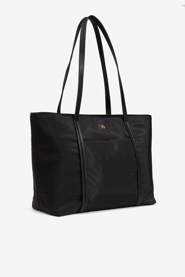 Vilanova Mala tote bag acolchoada preto