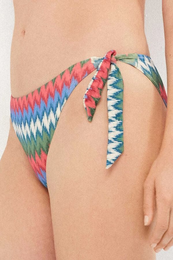 Gisela Cueca de biqu&iacute;ni ajust&aacute;vel nas laterais branco