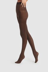 DIM Opaco veludo chocolate fosco 50 Deniers Style DIM castanho