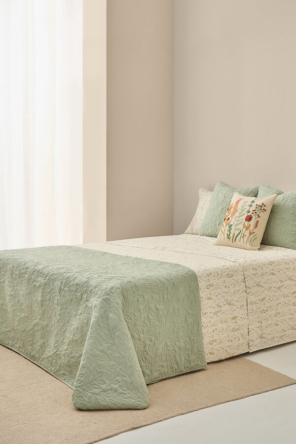 Textura Lençol de cetim impresso branco