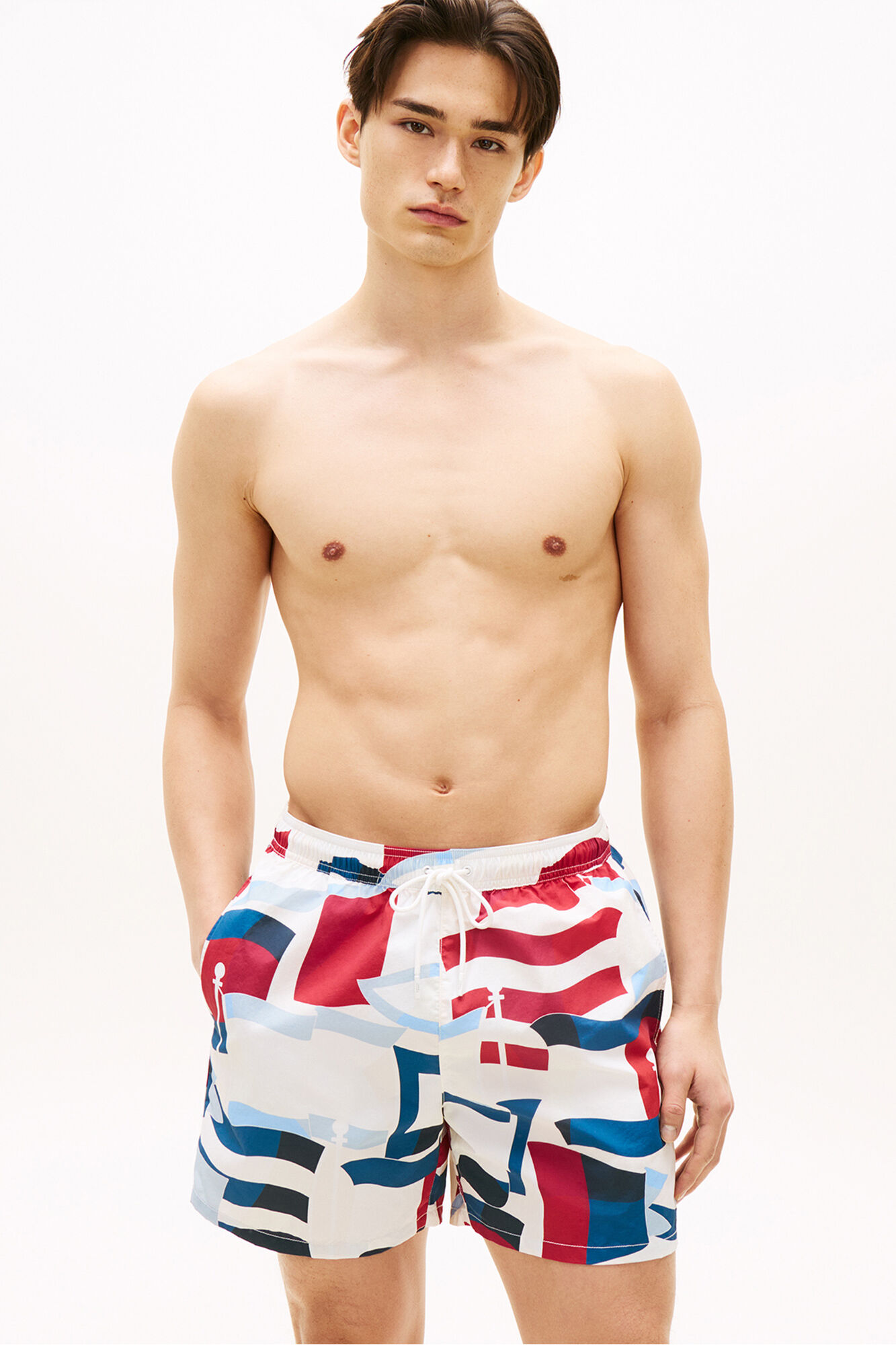 Tommy Hilfiger Ba&ntilde;ador hombre estampado banderas
