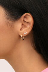 Singularu Pendiente Suelto Celeste Plata Ba&ntilde;o Oro amarillo