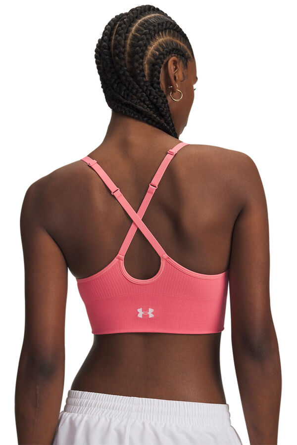 Under Armour Soutien desportivo t&eacute;cnico rosa
