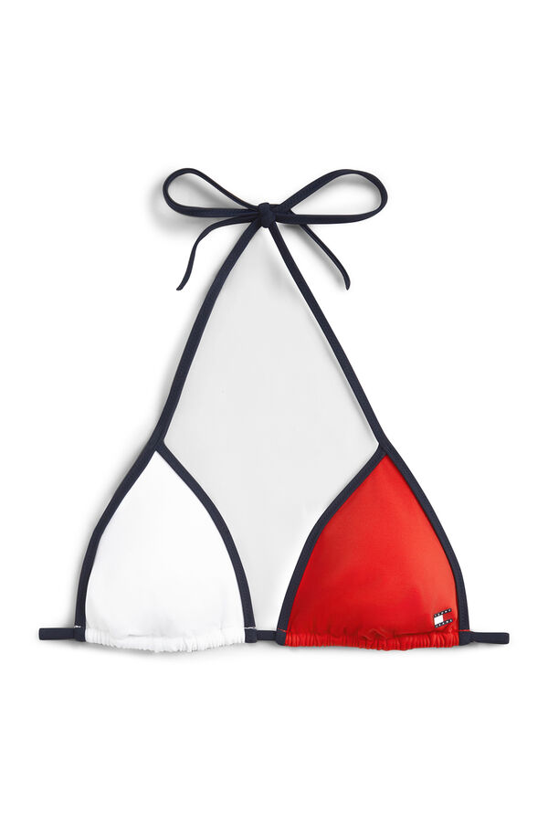 Tommy Hilfiger Top biqu&iacute;ni triangular estampado