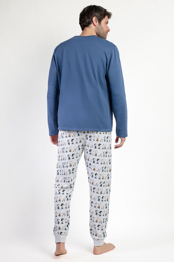 Admas Pijama Masculino Snoopy e Amigos A azul