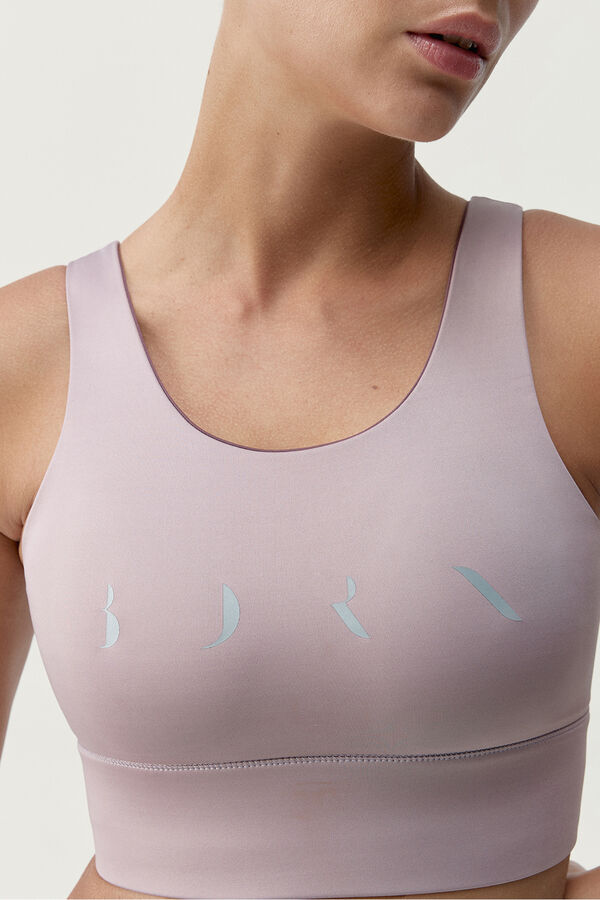 Born Living Yoga Top Maiko Verde Iceberg/Verde Profundo estampado