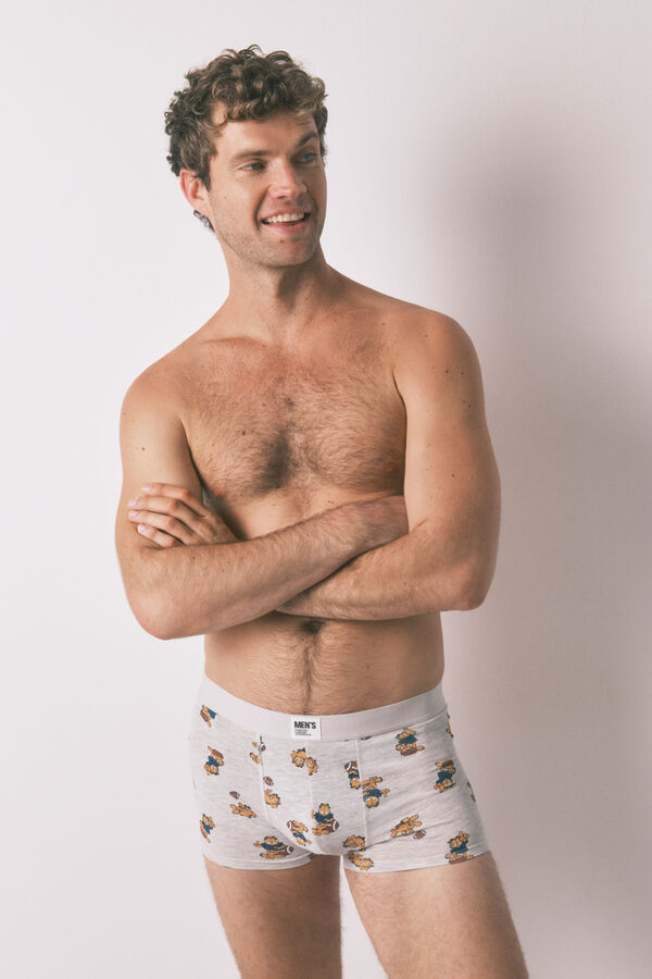 Women'secret Pacote com 2 boxers de cuecas Garfield bege