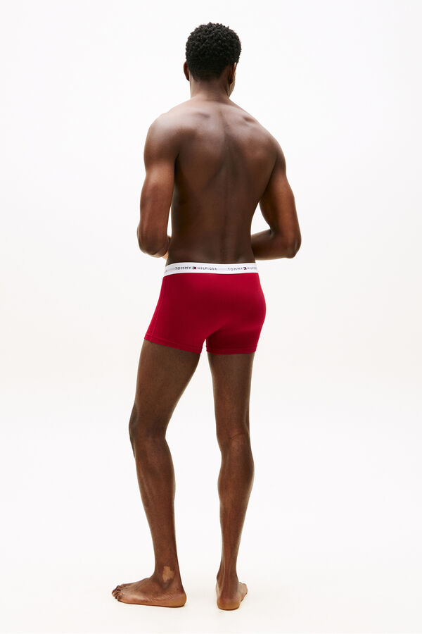 Tommy Hilfiger Pack 3 boxers em algod&atilde;o preto