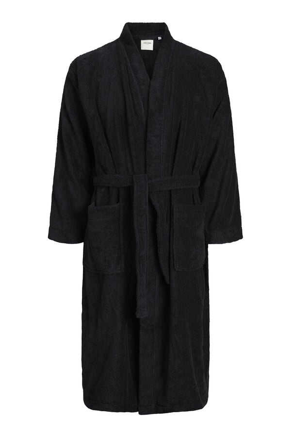 Jack & Jones Roupão felpudo preto