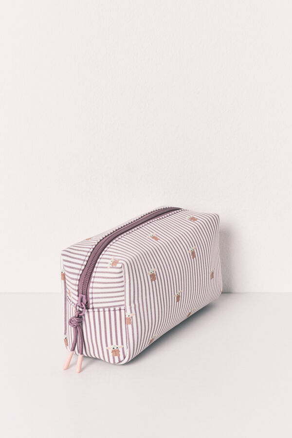 Women'secret N&eacute;cessaire com riscas Baby Yoda bege