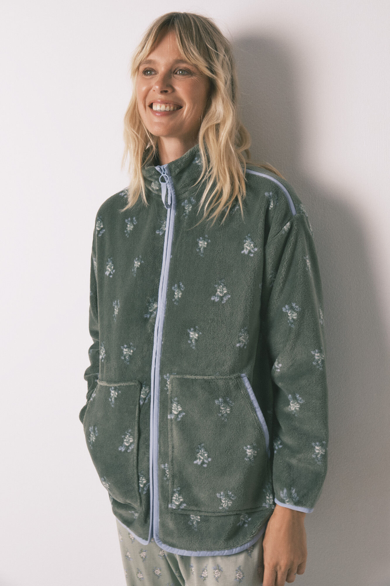 Women'secret Bata corta polar flores