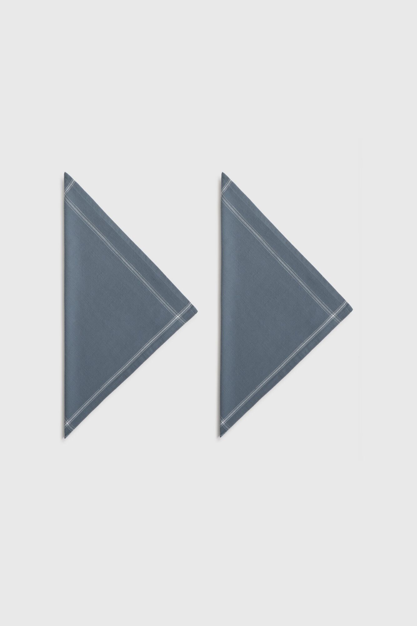 Textura Conjunto de dois guardanapos &agrave;s riscas