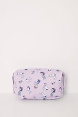 Womensecret Medium lilac neoprene Snoopy toiletry bag pink