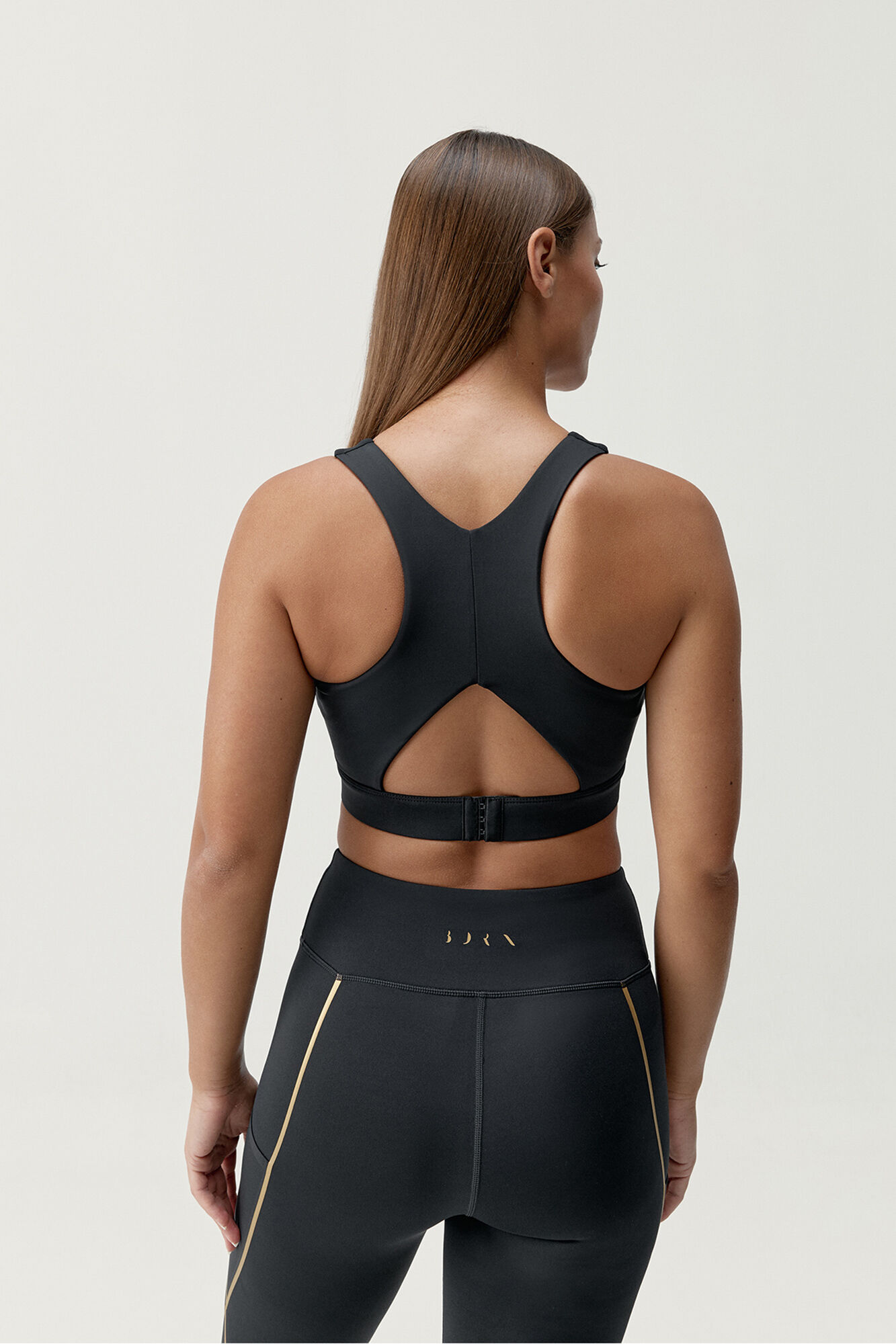 Born Living Yoga Sujetador top deportivo Gold negro&nbsp;