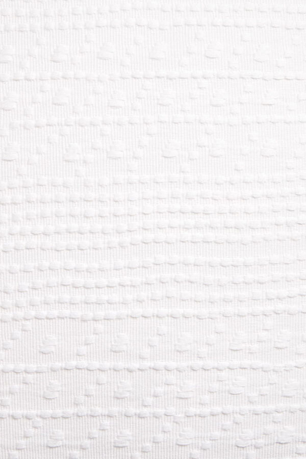 Textura Capa coxim algodão jacquard branco