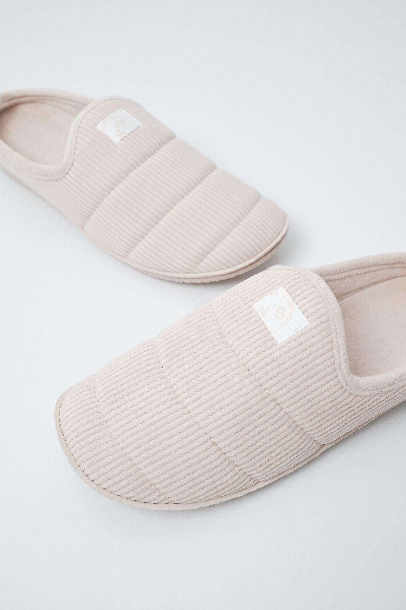 Women'secret Chinelos de quarto com sola acolchoada bege