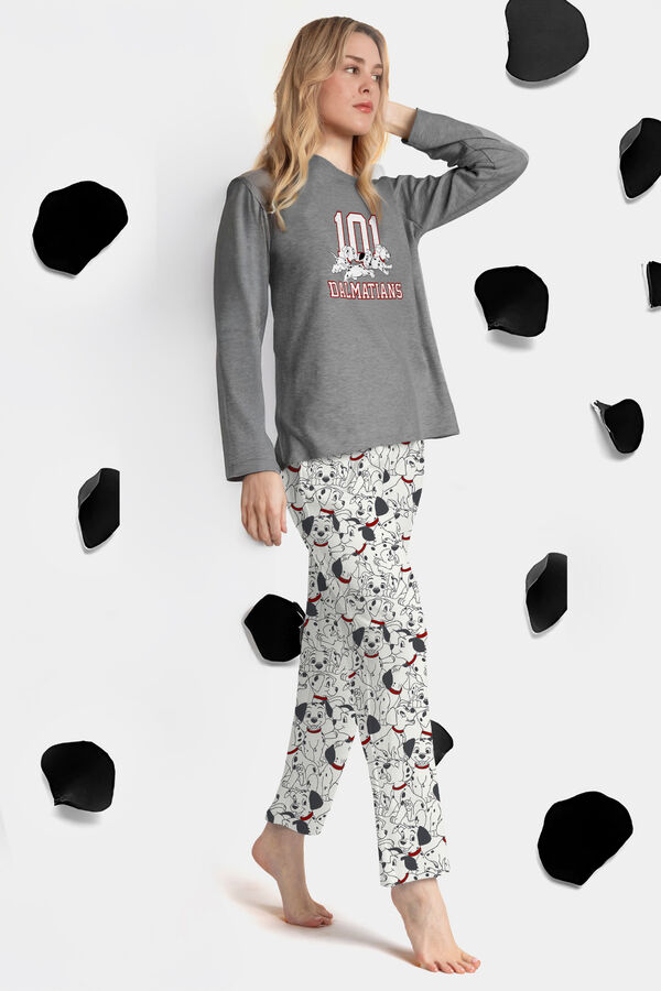 Admas Pijama Varsity A dos Pijama cinzento