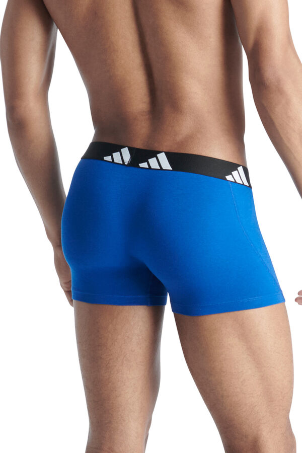 Adidas Pacote de 2 boxers de algodão Active Flex azul