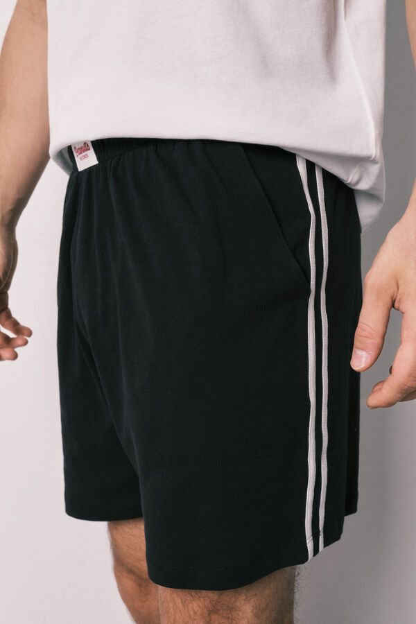 Women'secret Pijama curto de homem em algod&atilde;o Snoopy bege