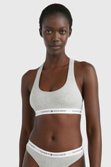Tommy Jeans Bralette sin relleno gris