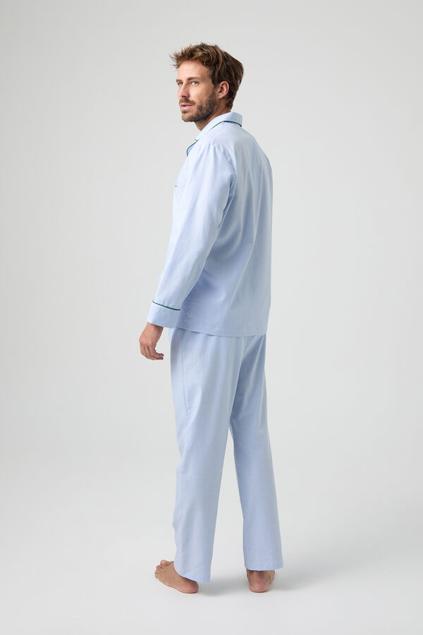 Kiff-Kiff Pijama xadrez 100% algodão Kiff Kiff azul