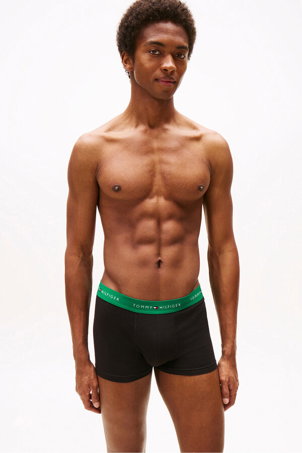 Tommy Hilfiger Pacote com 3 Boxers de Algodão preto