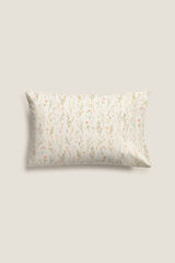 Textura Fronha de cetim estampada branco