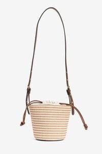 Vilanova Bucket bag efeito palha bicolor