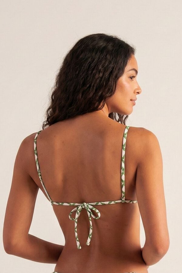 Robin Top biqu&iacute;ni halter Flame Sirocco estampado