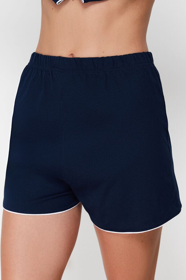 Trendyol Conjunto de pijama camiseiro curto azul