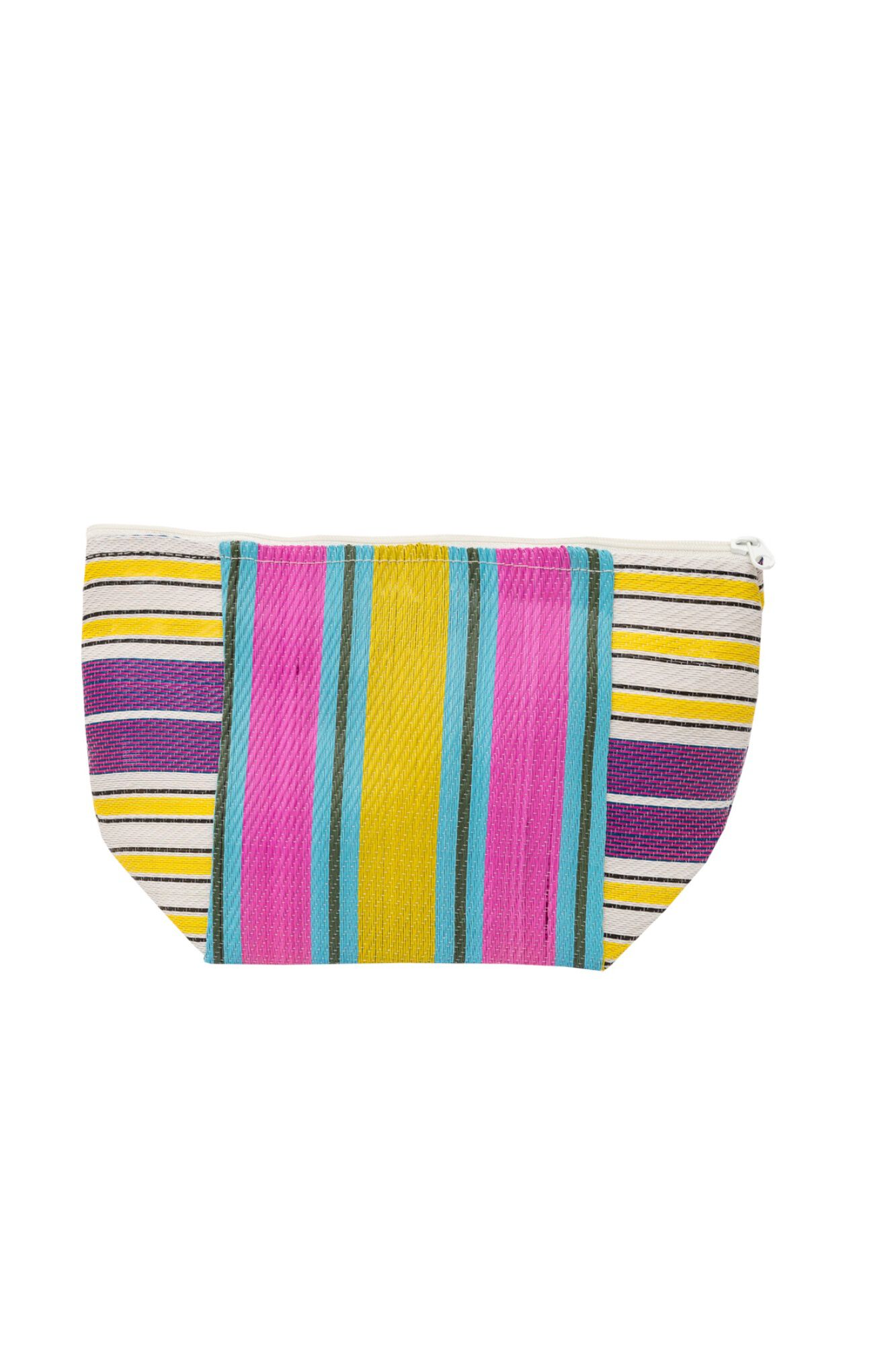 Mr. Wonderful Necessaire bonita, muito alegre e colorida, com fecho-&eacute;clair - Yellow blue and purple