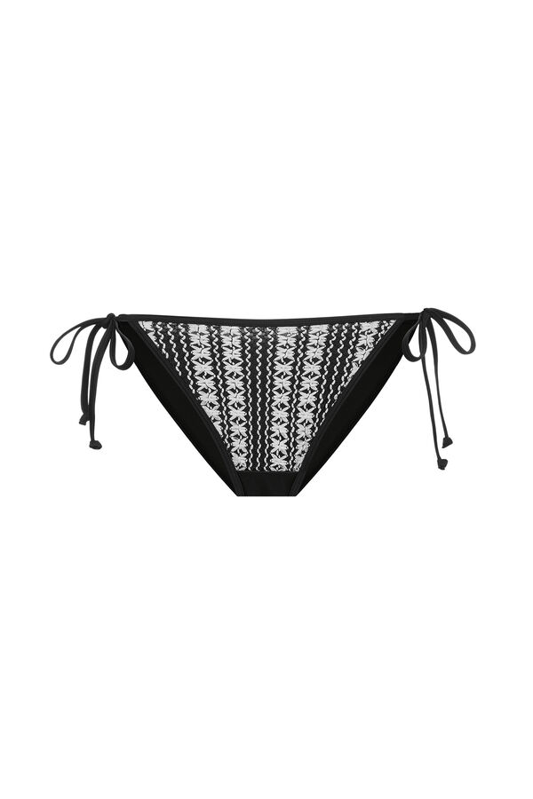 Dorina Cueca de biquíni preta clássica de crochet preto