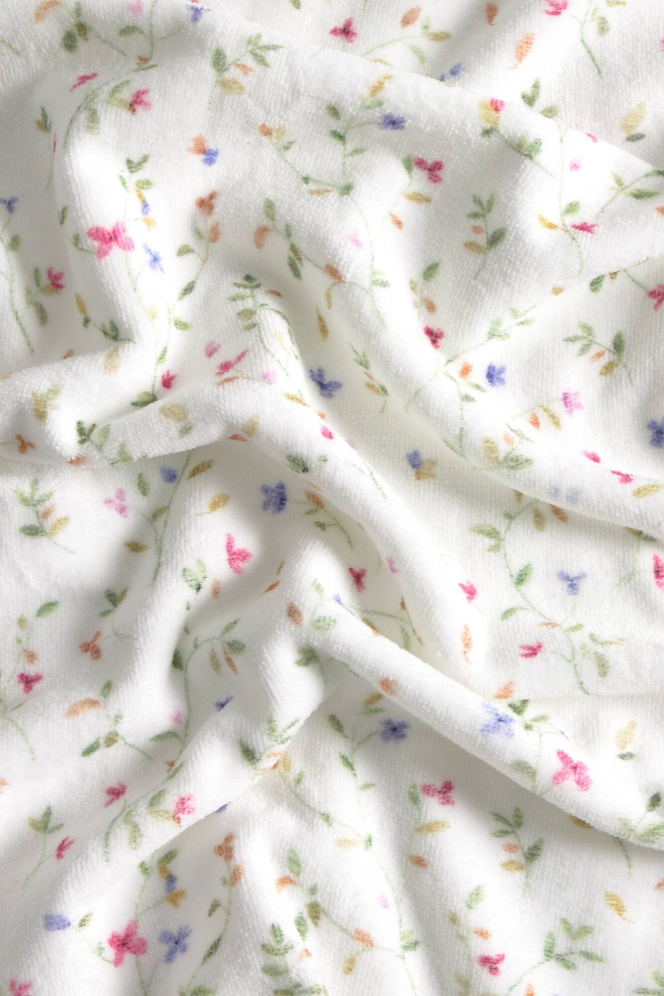 Textura Toalla rizo estampado floral