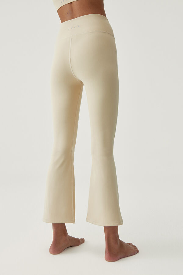 Born Living Yoga Legging Jin Flare Oat Milk  beige