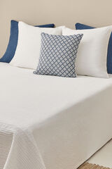 Textura Edredom jacquard de algodão branco