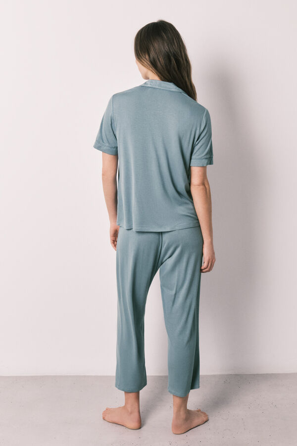 Women'secret Pijama camiseiro capri soft touch azul azul