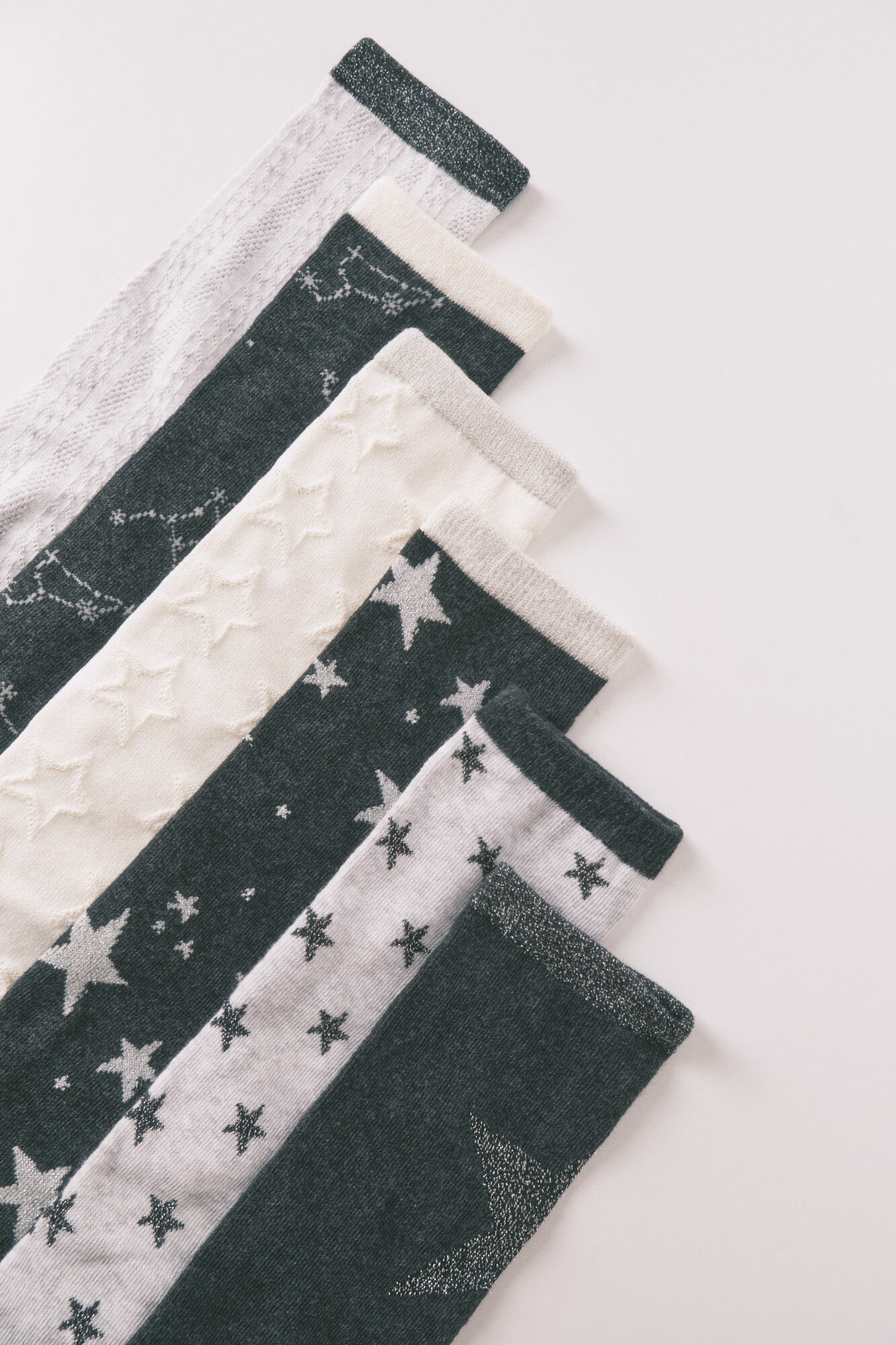 Women'secret Pack 6 calcetines largos algod&oacute;n estrellas  