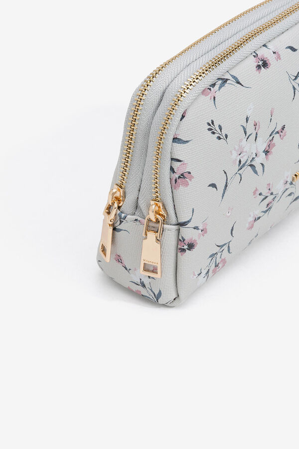 Vilanova Neceser con Estampado Floral grey