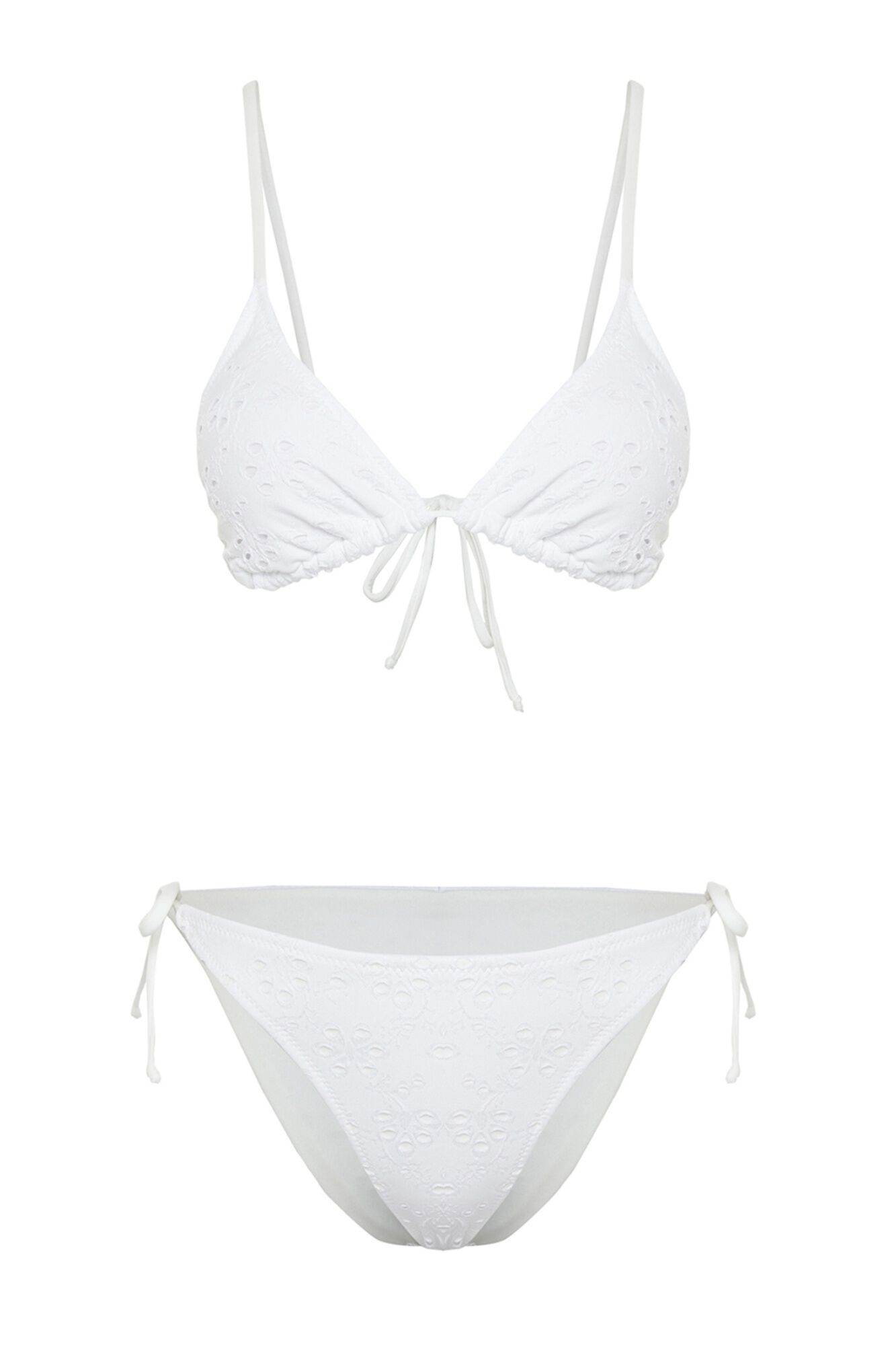 Trendyol Conjunto de biqu&iacute;ni triangular brocado