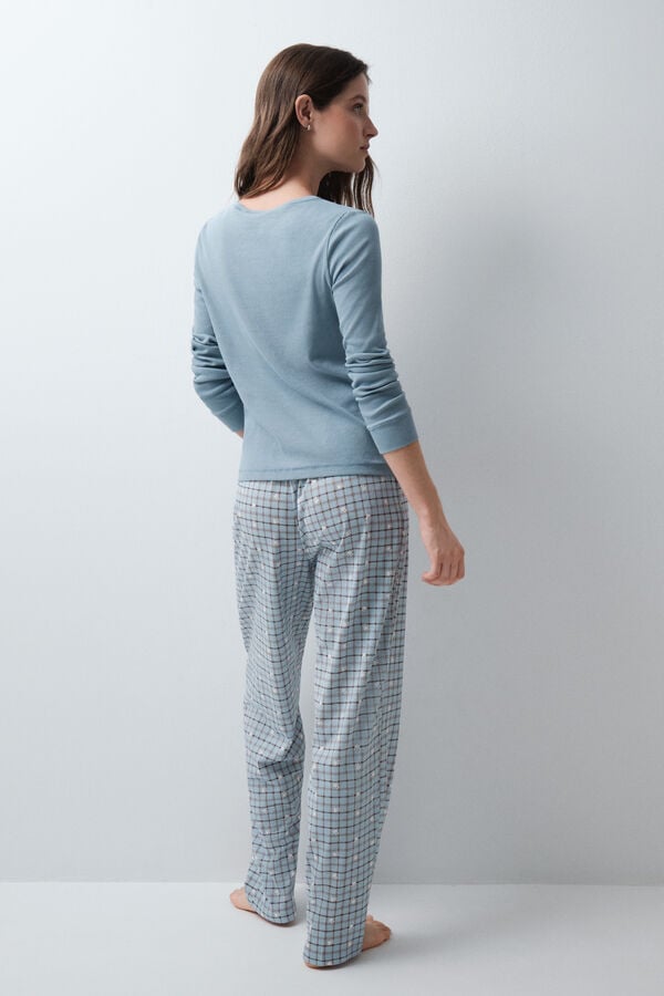 Women'secret Pijama comprido em algod&atilde;o azul Miffy azul