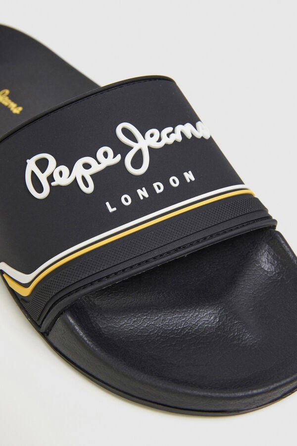 Pepe Jeans Sandalias de playa logo negro