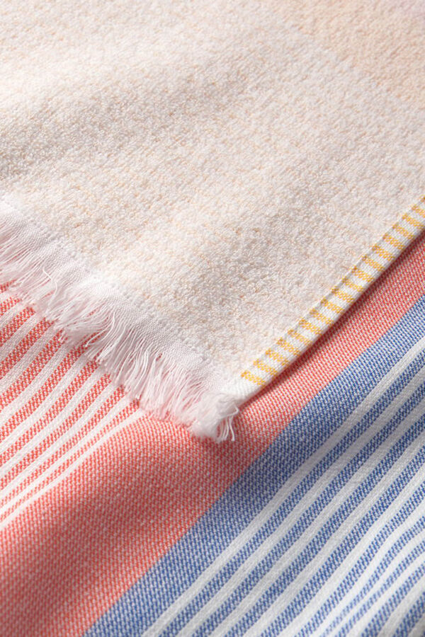 Textura Toalla de playa rayas estampado