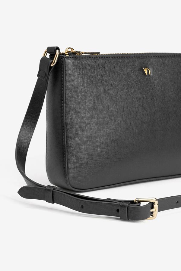 Vilanova Mala a tiracolo efeito pele preto