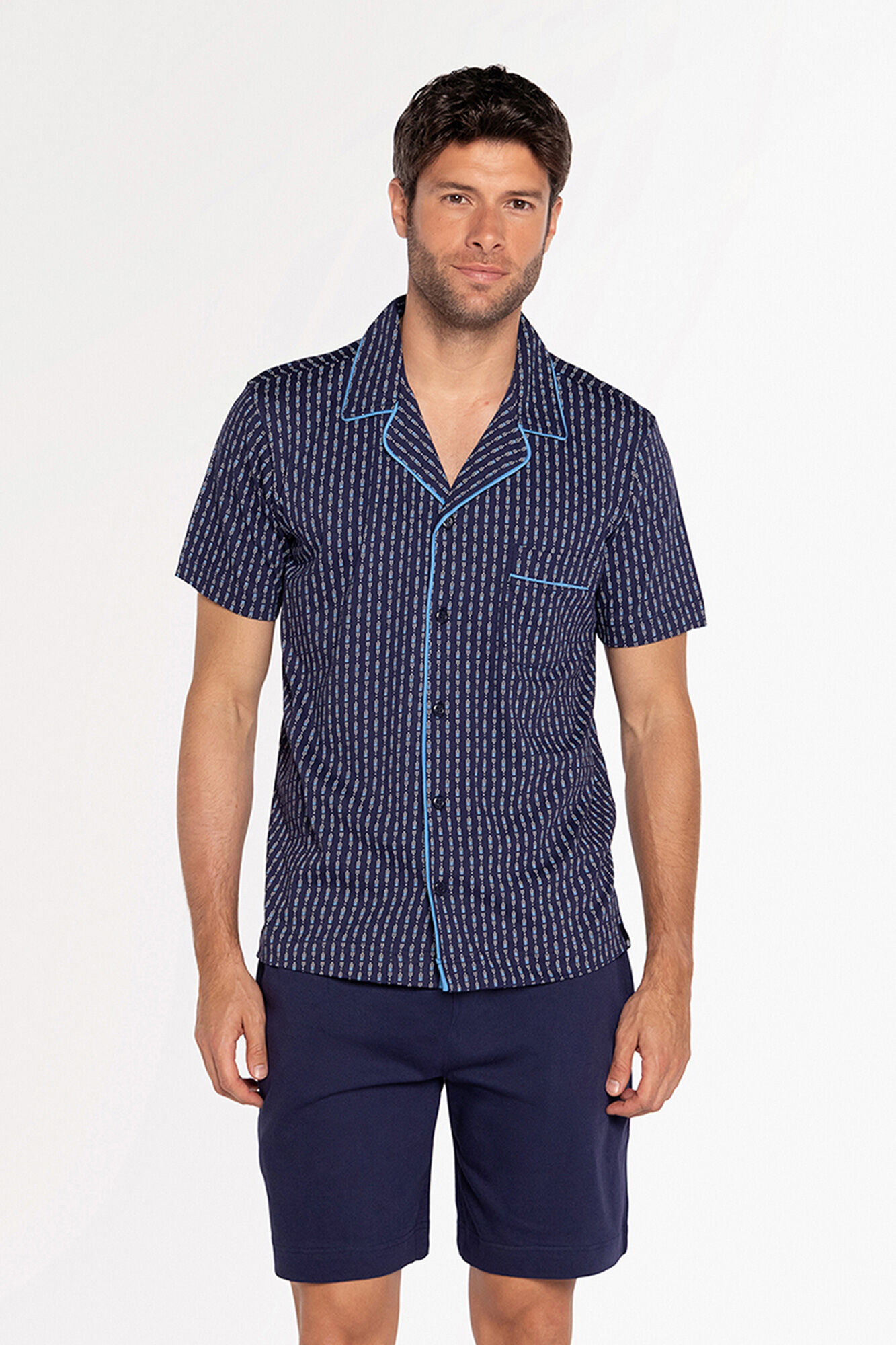 Punto Blanco Conjunto pijama curto camiseiro em 100% algod&atilde;o